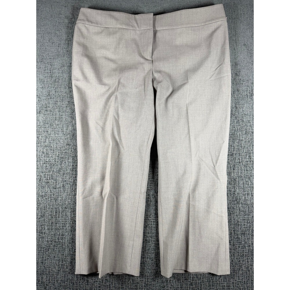Nine West The Trouser Womens 10 Beige Taupe Straight Leg Dress Pants Slacks